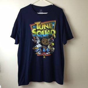 Pop Space jam tune squad navy blue t-shirt Sz XL